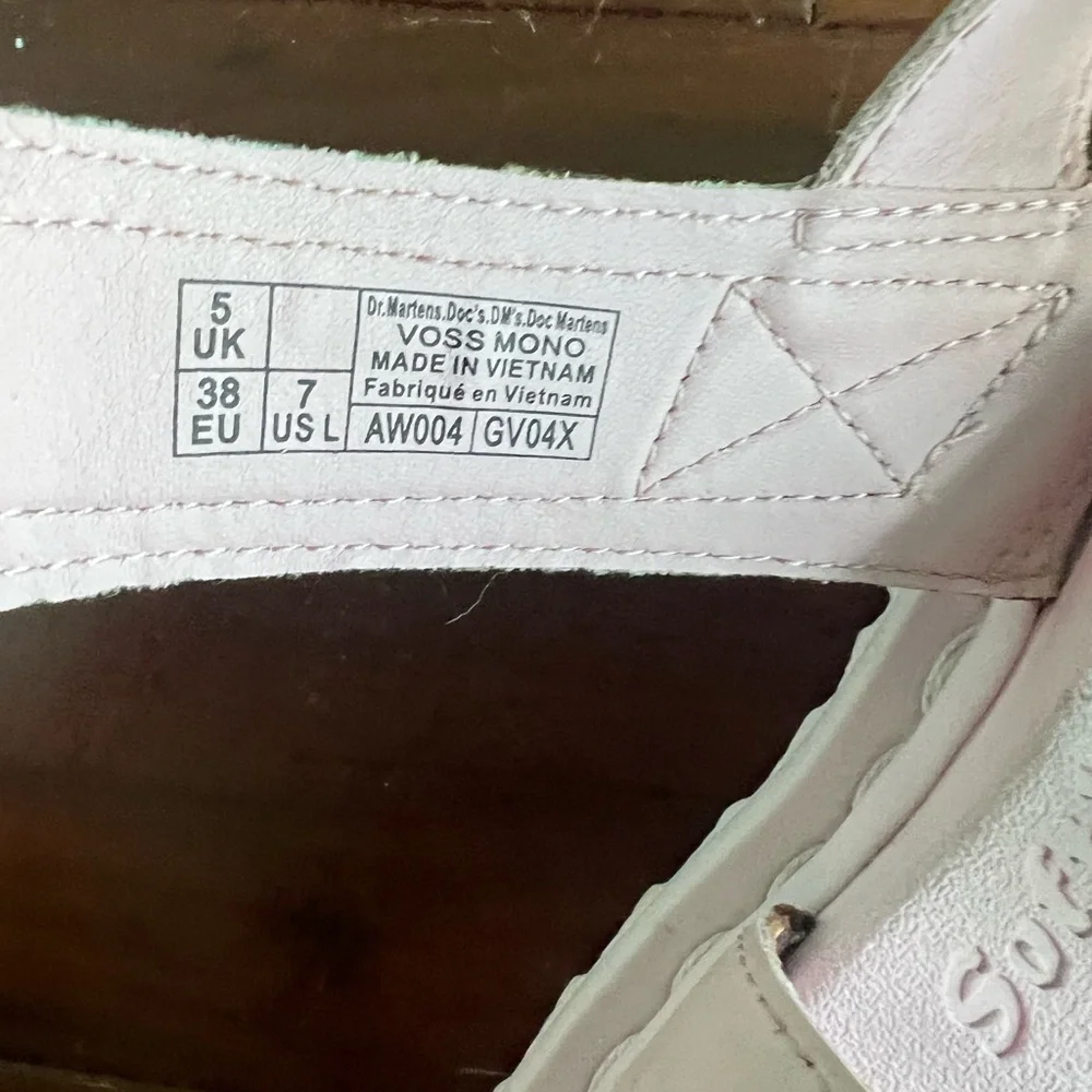 Dr Martens Chalk Pink Voss Mono Hydro Platform Sandals - Picture 8 of 8